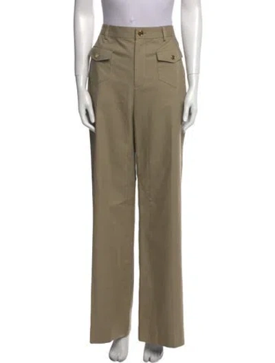 Pre-owned Celine Wide Leg Pants W/ Tags In Neutral
