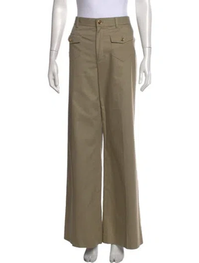 Pre-owned Celine Wide Leg Pants W/ Tags In Neutrals