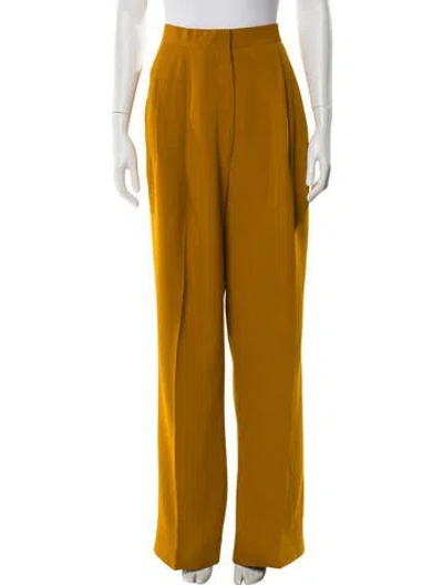 Pre-owned Celine Wide Leg Pants In Yellow