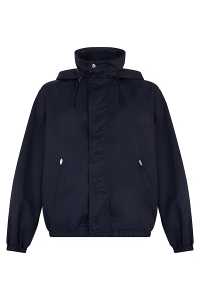 Celine Wind Jacket In Twill - Generous Fit In Blue