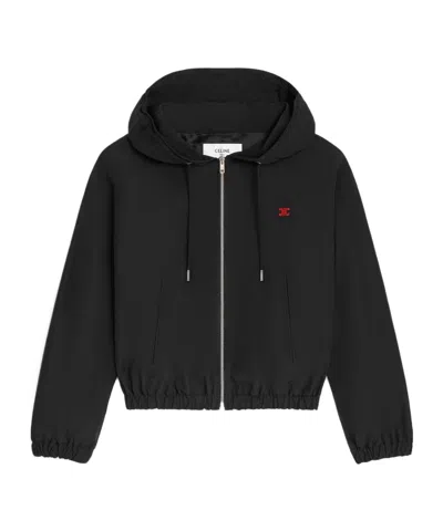 Celine Windbreaker In Nylon In Black