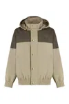 Celine Windbreaker Triomphe In Nylon In Multi