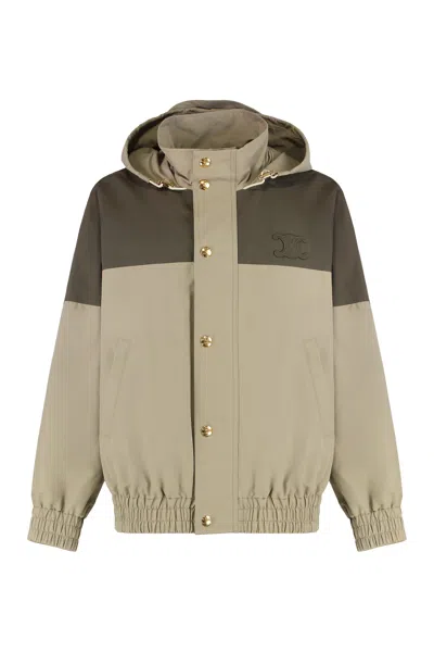 Celine Windbreaker Triomphe In Nylon In Multi