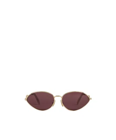 Celine Wire 01 Sunglasses In Metal In Brown
