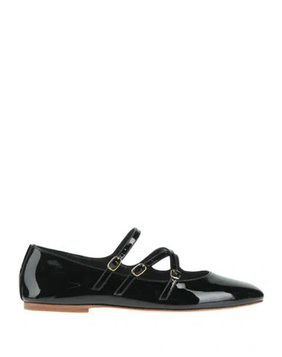 Celine Woman Ballet Flats Black Size 7.5 Calfskin