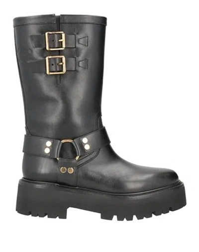 Celine Woman Boot Black Size 11 Calfskin