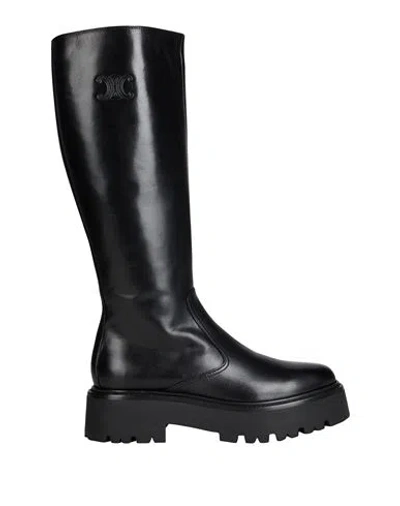 Celine Woman Boot Black Size 5 Calfskin
