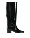 Celine Woman Boot Black Size 7 Calfskin In Black