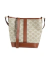 Celine Woman Cross-body Bag Beige Size - Textile Fibers, Leather In Sand