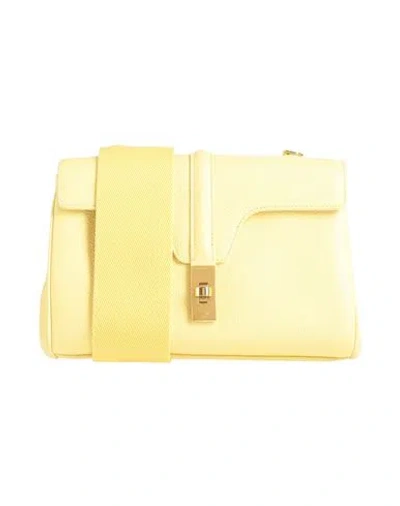 Celine Woman Cross-body Bag Pastel Yellow Size - Calfskin
