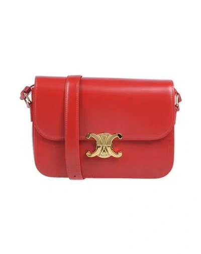 Celine Woman Cross-body Bag Red Size - Calfskin