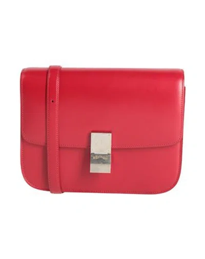 Celine Woman Cross-body Bag Red Size - Calfskin
