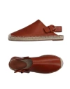 Celine Woman Espadrilles Tan Size 7 Soft Leather In Brown