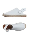Celine Woman Espadrilles White Size 5 Soft Leather