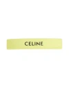 Celine Acetate And Ferroalloy Printed Hairpins In Green
