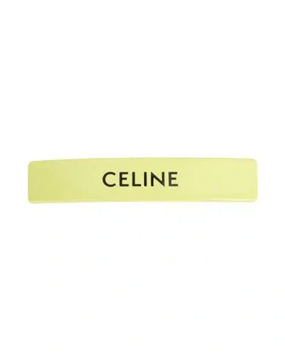 CELINE CELINE WOMAN HAIR ACCESSORY LIME GREEN SIZE - ACETATE, STEEL