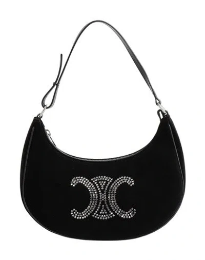 Celine Woman Handbag Black Size - Polyester, Calfskin