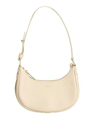 Celine Woman Handbag Ivory Size - Leather In White