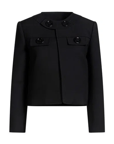 CELINE CELINE WOMAN JACKET BLACK SIZE 6 WOOL