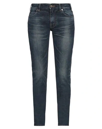 CELINE CELINE WOMAN JEANS BLUE SIZE 29 COTTON, ELASTANE