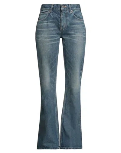 Celine Woman Jeans Blue Size 30 Cotton