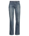Celine Woman Jeans Blue Size 30 Cotton In Blue