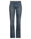 Celine Woman Jeans Blue Size 30 Cotton In Blue