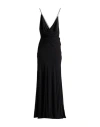 Celine Woman Maxi Dress Black Size 6 Silk In Black