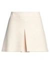 Celine Woman Mini Skirt Ivory Size 8 Cashmere, Wool, Polyamide