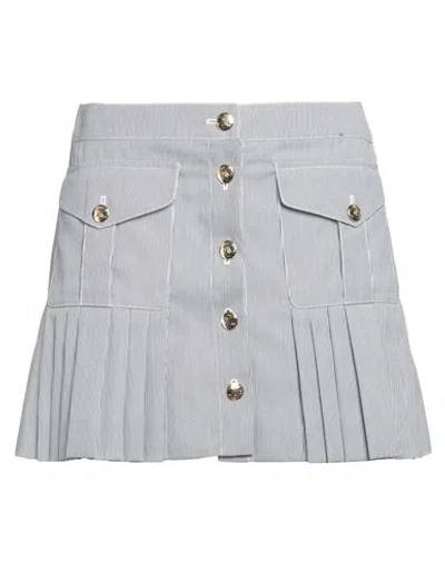 Celine Woman Mini Skirt Navy Size 6 Polyester, Cotton, Modal, Viscose In Red