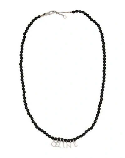 Celine Woman Necklace Black Size - Brass