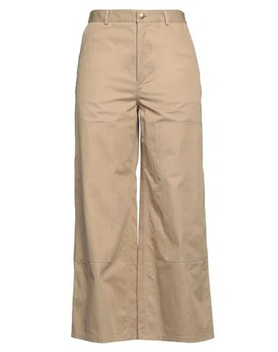 Celine Woman Pants Khaki Size 4 Cotton In Neutral