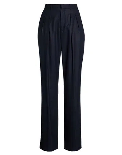 Celine Woman Pants Midnight Blue Size 8 Cashmere