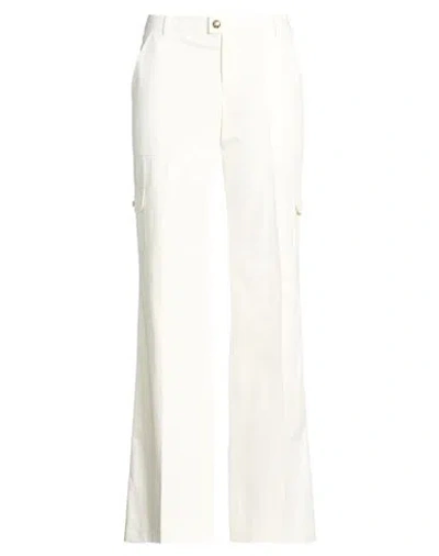Celine Woman Pants Off White Size 4 Cotton