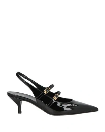 Celine Woman Pumps Black Size 11 Calfskin