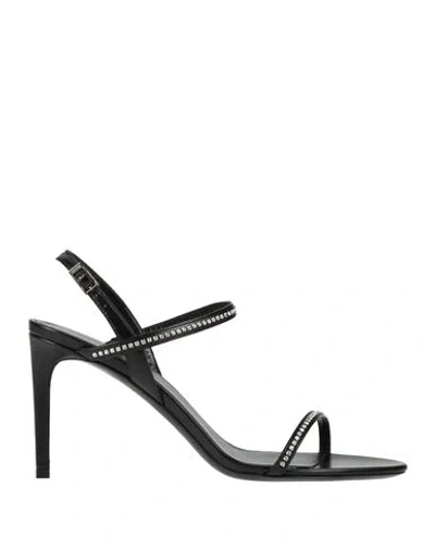 Celine Woman Sandals Black Size 8 Leather
