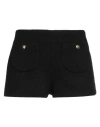 Celine Woman Shorts & Bermuda Shorts Black Size 6 Wool, Polyamide, Modal, Viscose In Black