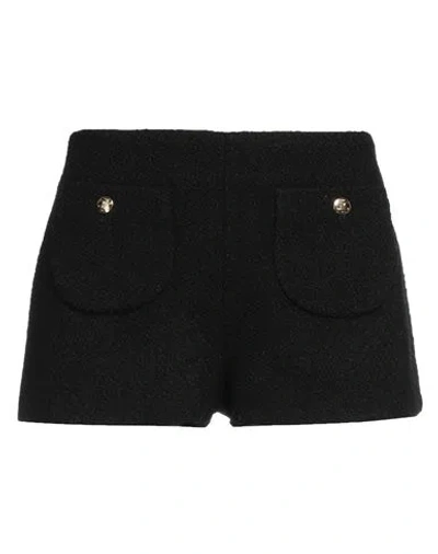 Celine Woman Shorts & Bermuda Shorts Black Size 6 Wool, Polyamide, Modal, Viscose