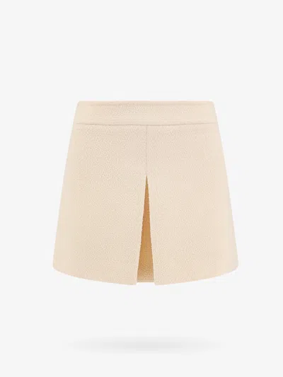 Celine Woman Skirt Woman Beige Skirts In Cream