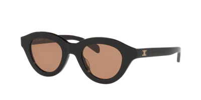 Celine Woman Sunglass Triomphe Mini Cl40338u In Black