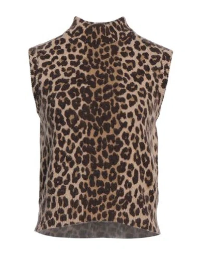Celine Woman Sweater Dark Brown Size M Cashmere