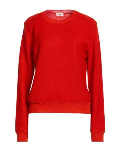 Celine Woman Sweater Red Size L Wool