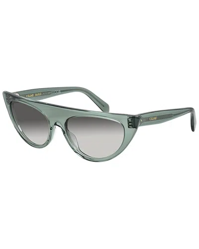 Celine Women's 3 Dots 56mm Sunglasses In Green