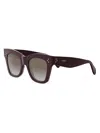 Celine 3 Dots Acetate Cat-eye Sunglasses In Burgundy