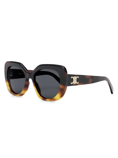 Celine Women's 55mm Butterfly Round Sunglasses In Brown