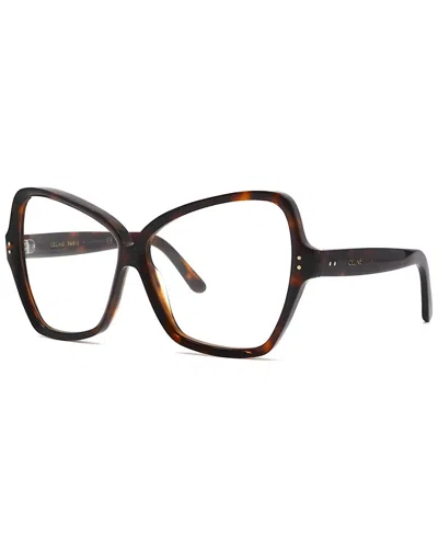 Celine Women's 64mm Optical Frames In Brown