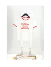 Celine Retro Inspired T-shirt Contrast Trim In White