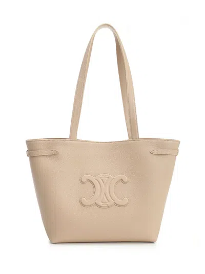 Celine Women "anais" Cabas In Neutral