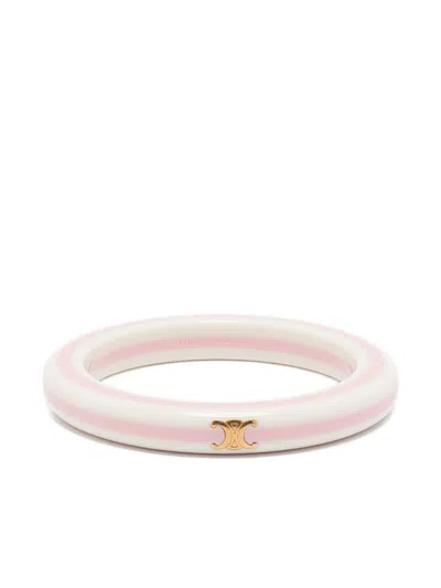 Celine Women Bangle Bracelet In Pink
