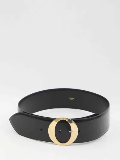 Celine Women Bc-12 Belt In Black